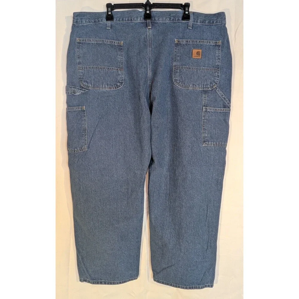 Carhartt B13 STW Vintage 2001 Carpenter Pants 44x28 Denim Workwear     3
